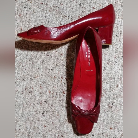 Sigerson Morrison red leather pumps - Picture 5 of 12